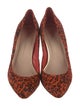 Loeffler Randall Ponyhair Printed D'Orsay Pumps