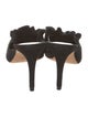 Loeffler Randall Suede Ruffle Embellishment Mules
