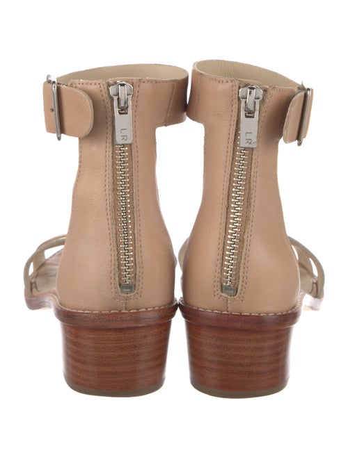 Loeffler Randall Leather Colorblock Pattern Sandals