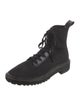 Loeffler Randall Leather Trim Embellishment Combat Boots