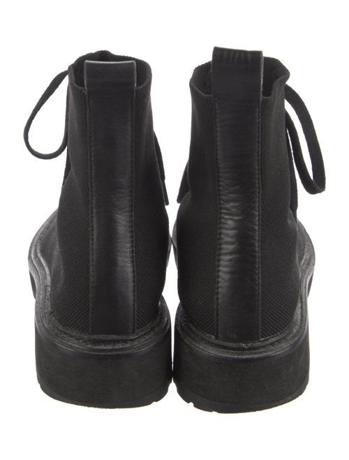 Loeffler Randall Leather Trim Embellishment Combat Boots