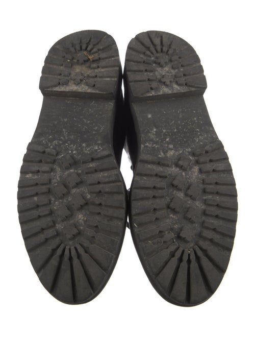 Loeffler Randall Leather Trim Embellishment Combat Boots