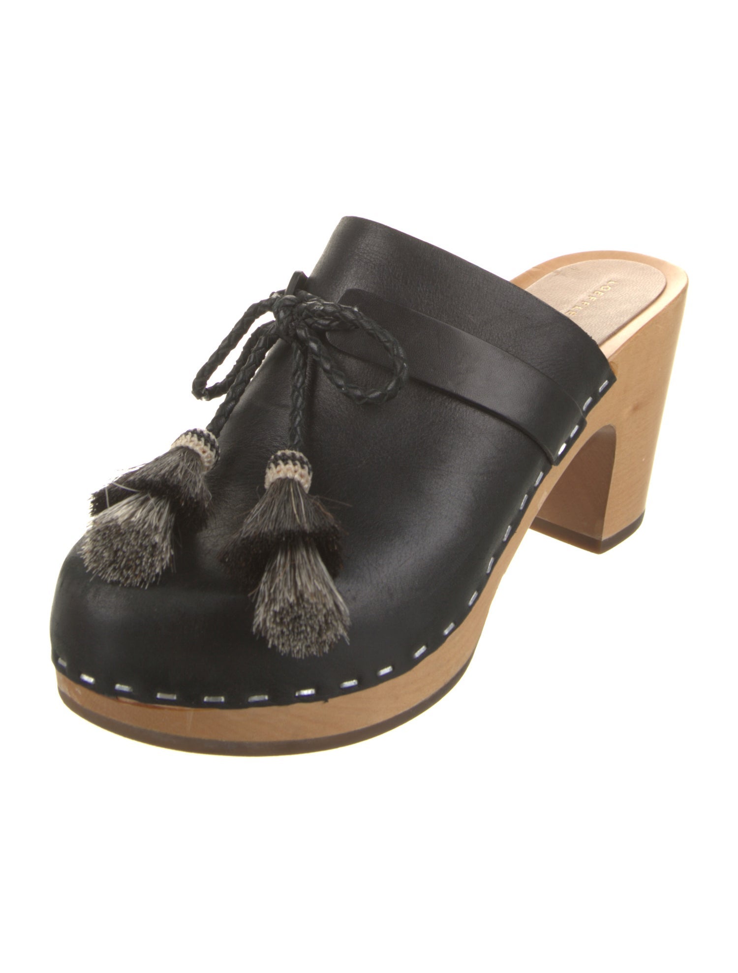 Loeffler Randall Leather Tassel Accents Mules