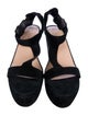 Loeffler Randall Suede T-Strap Sandals