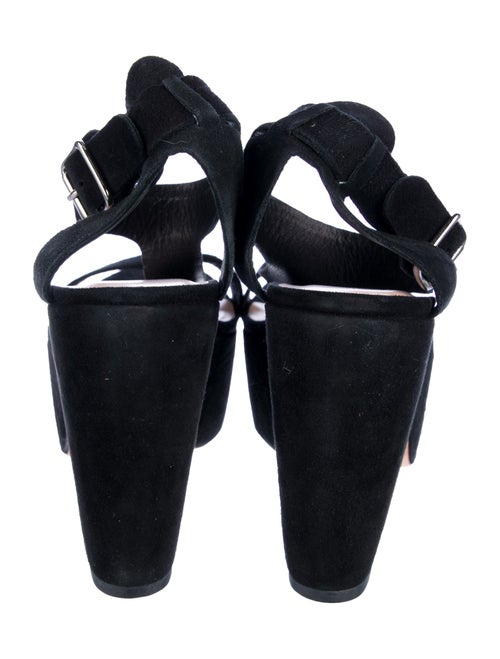 Loeffler Randall Suede T-Strap Sandals