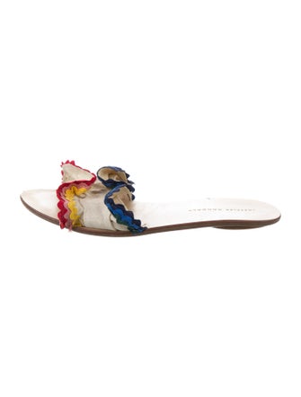 Loeffler Randall Canvas Floral Print Slides