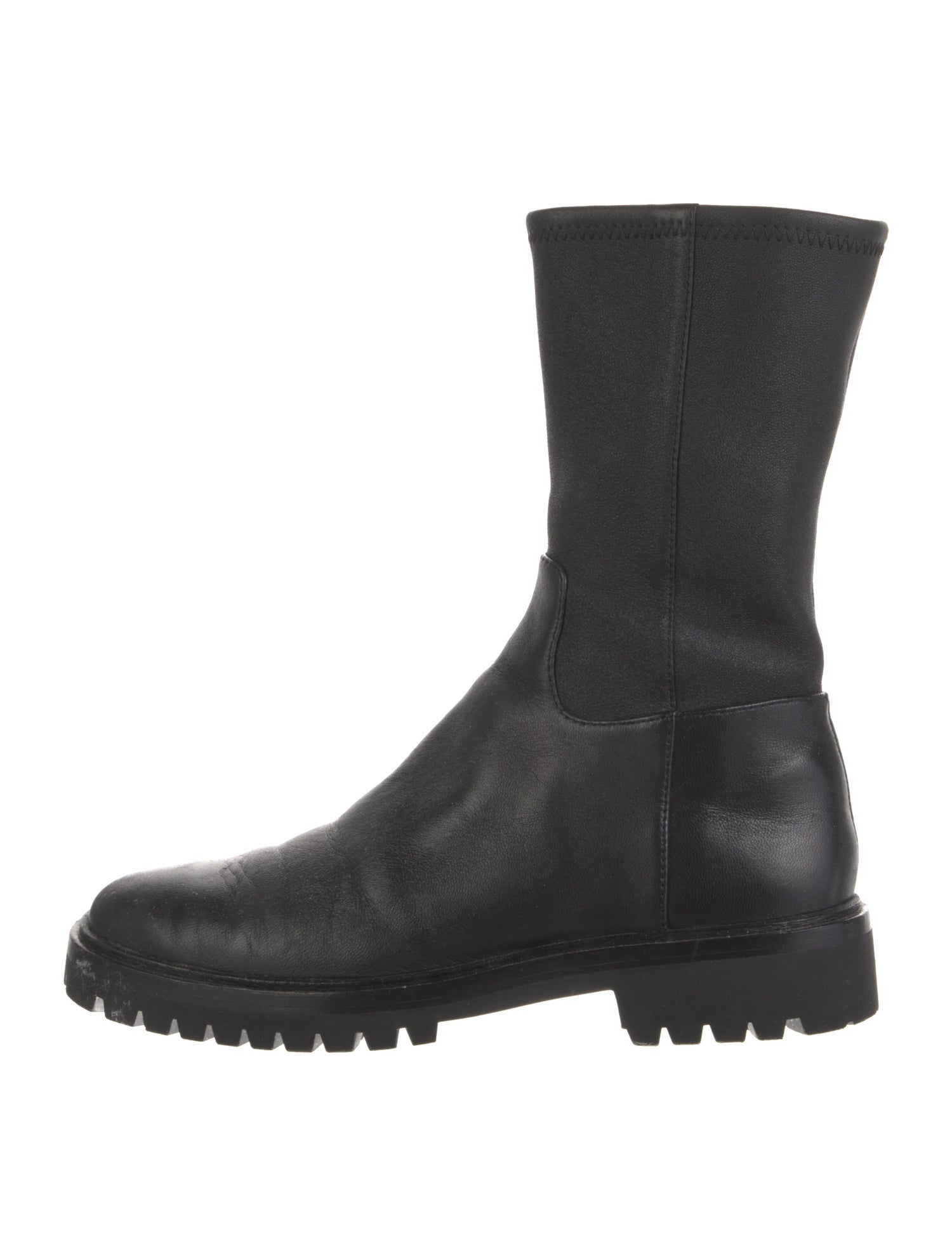 Loeffler Randall Leather Combat Boots
