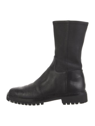 Loeffler Randall Leather Combat Boots