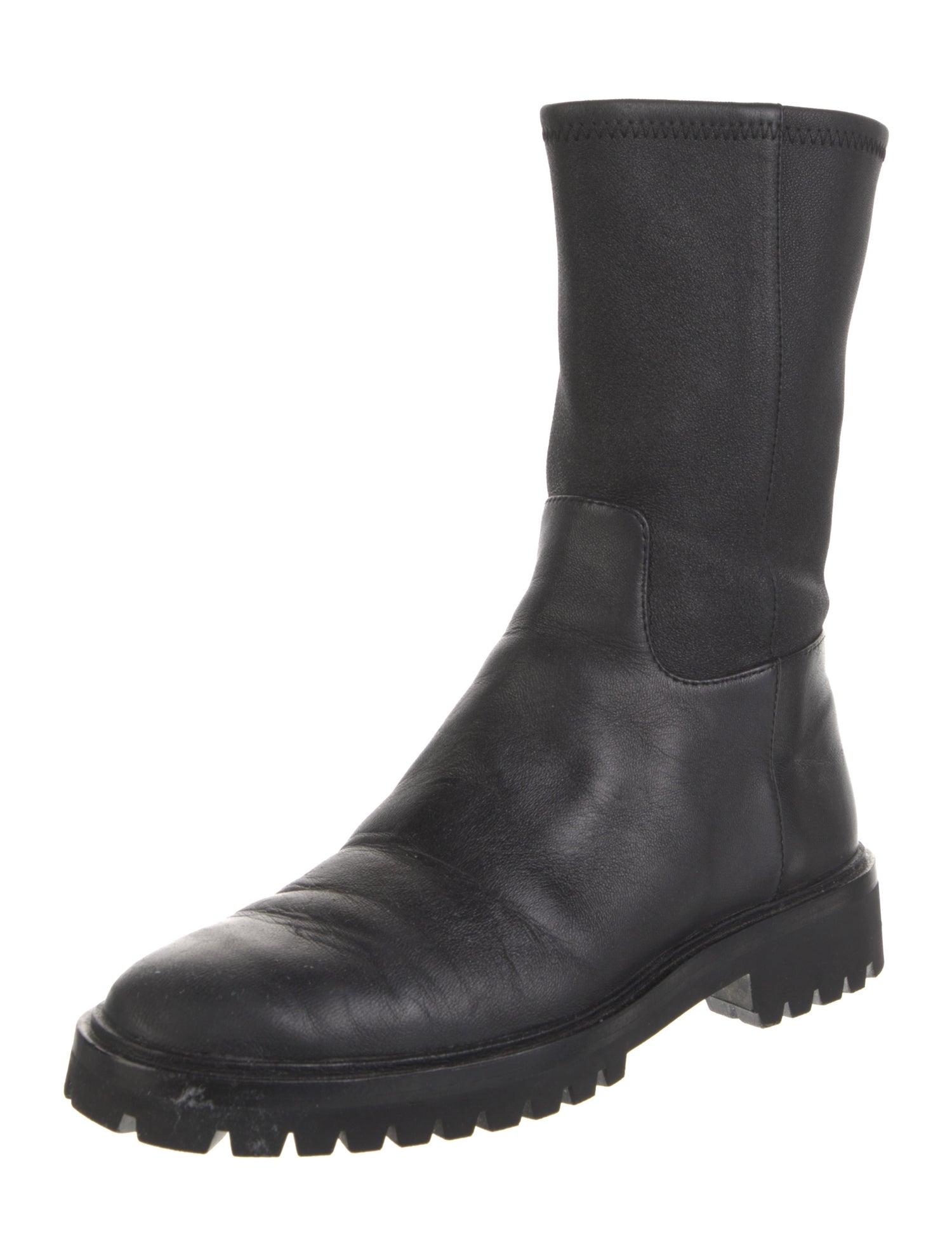 Loeffler Randall Leather Combat Boots