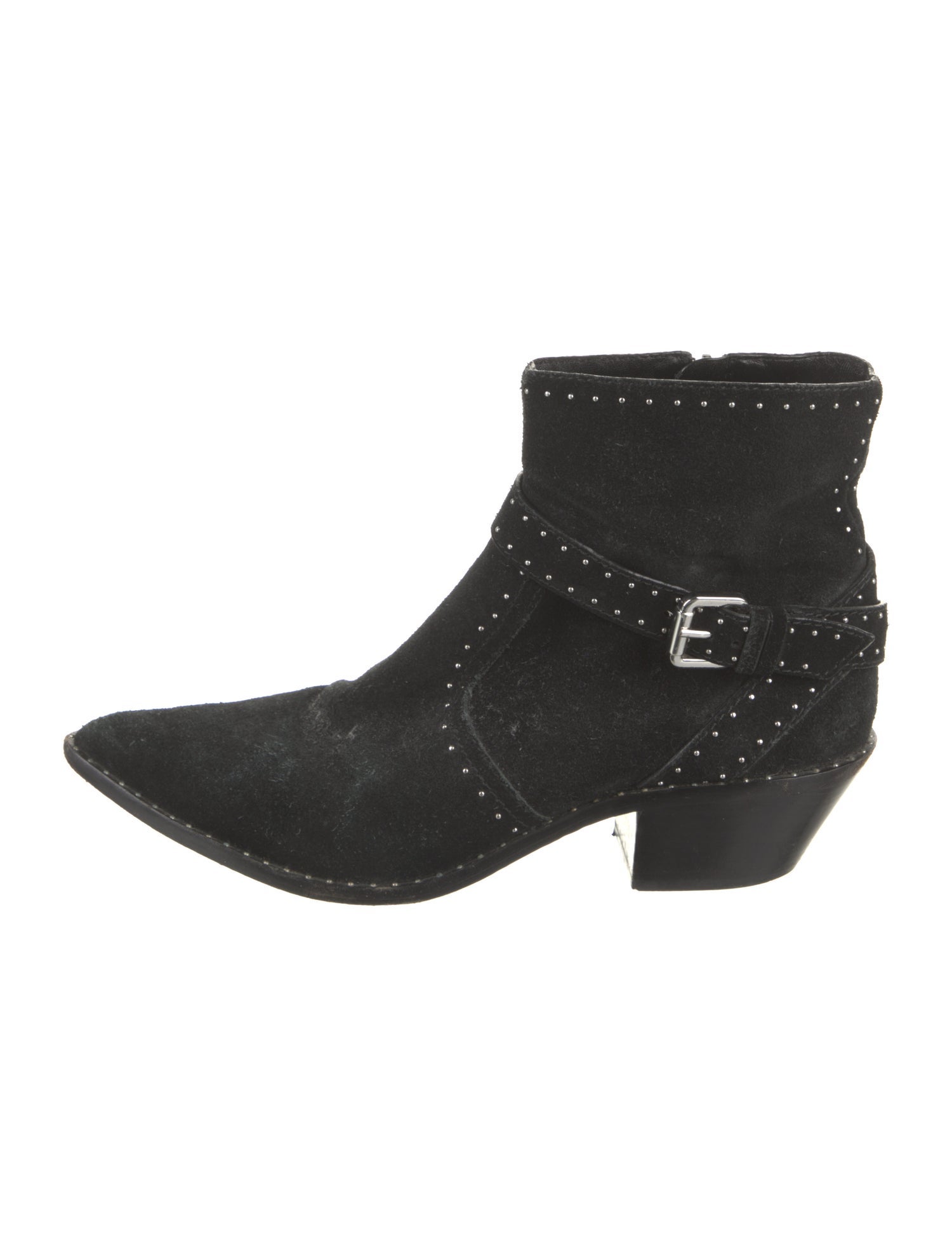 Loeffler Randall Suede Studded Accents Boots
