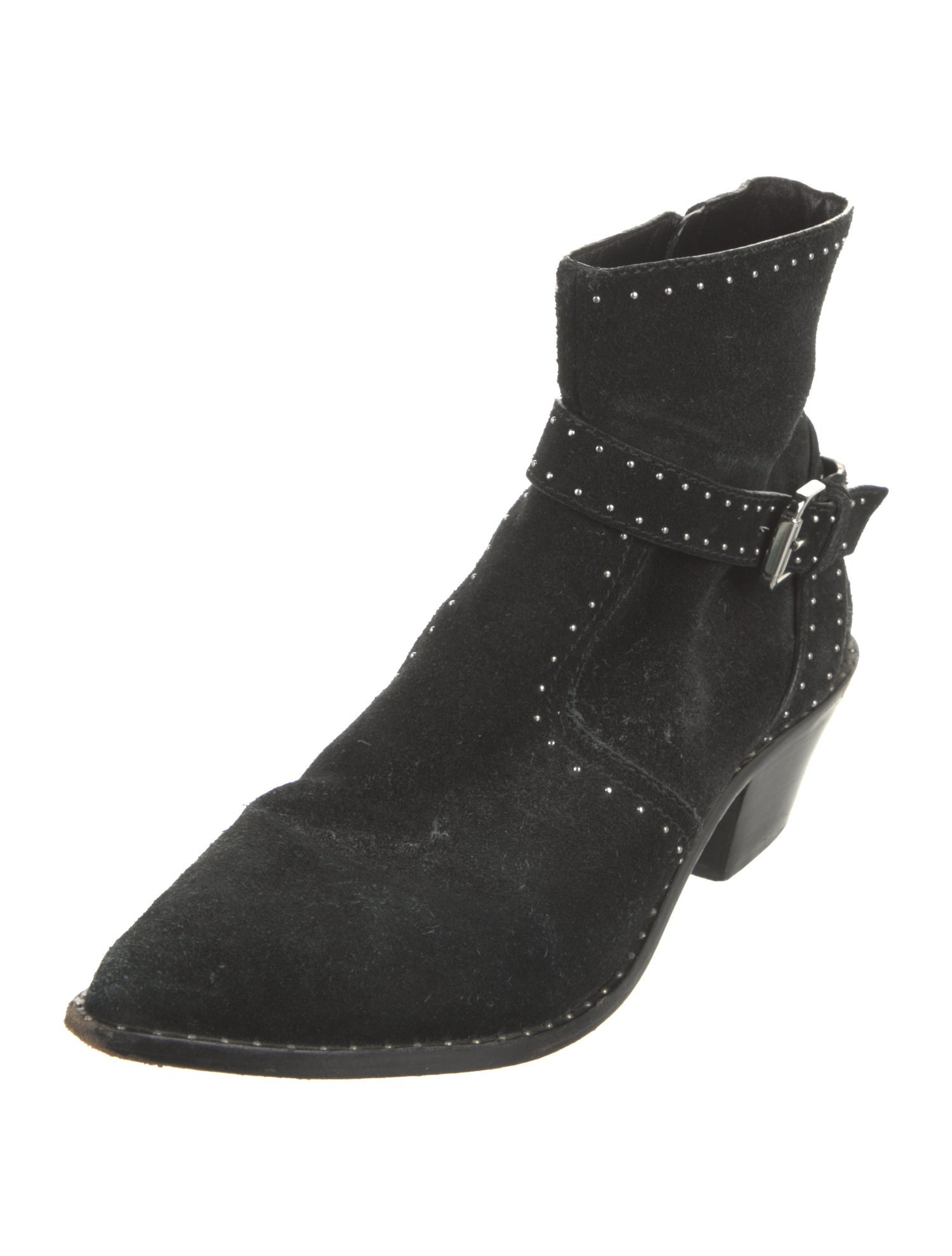 Loeffler Randall Suede Studded Accents Boots