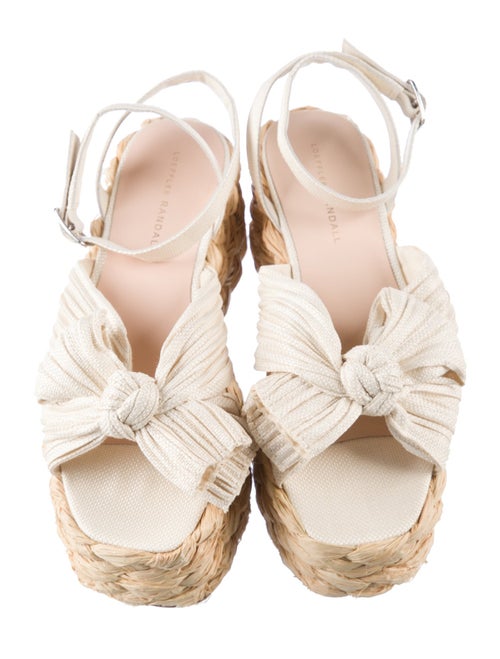 Loeffler Randall Raffia Bow Accents Espadrilles