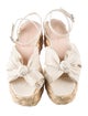 Loeffler Randall Raffia Bow Accents Espadrilles
