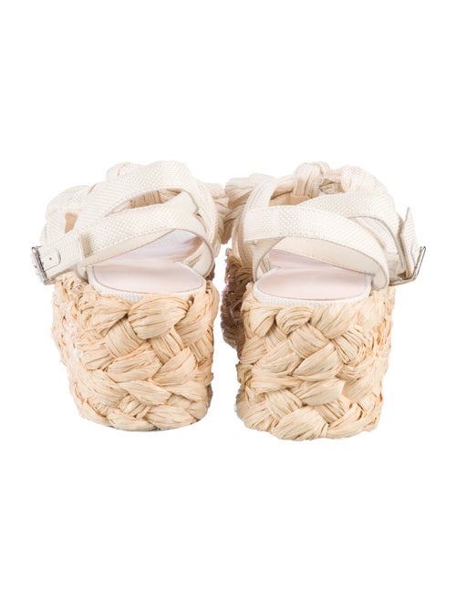 Loeffler Randall Raffia Bow Accents Espadrilles