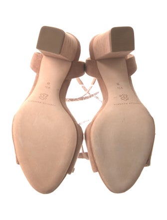 Loeffler Randall Suede Crystal Embellishments Sandals