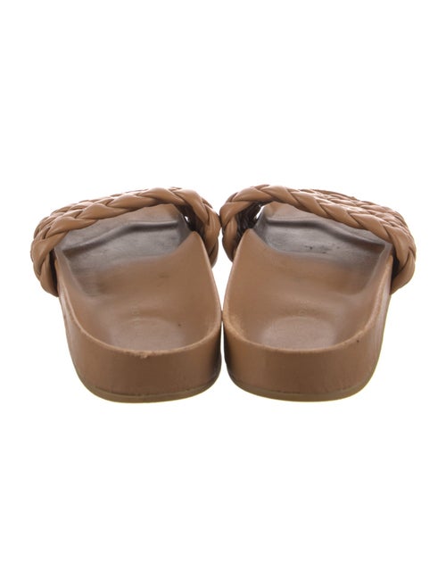 Loeffler Randall Leather Braided Accents Slides