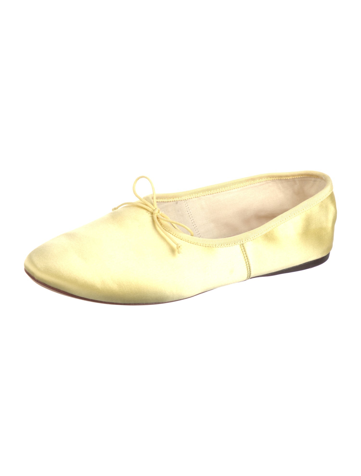 Loeffler Randall Satin Bow Accents Ballet Flats