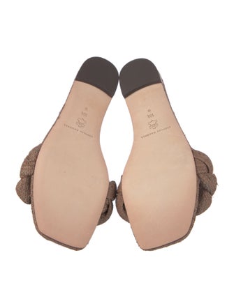 Loeffler Randall Raffia Braided Accents Slides