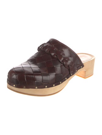 Loeffler Randall Leather Studded Accents Mules