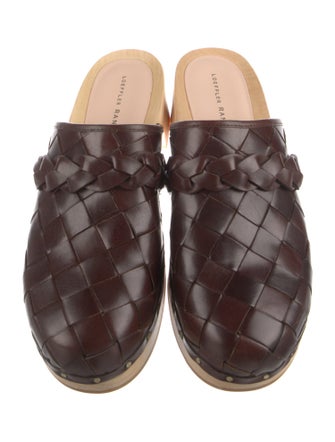 Loeffler Randall Leather Studded Accents Mules