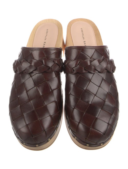 Loeffler Randall Leather Studded Accents Mules