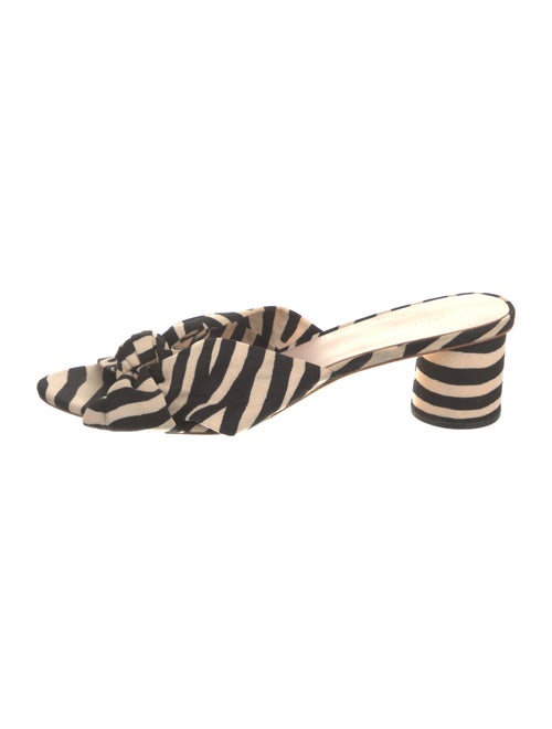 Loeffler Randall Canvas Animal Print Slides