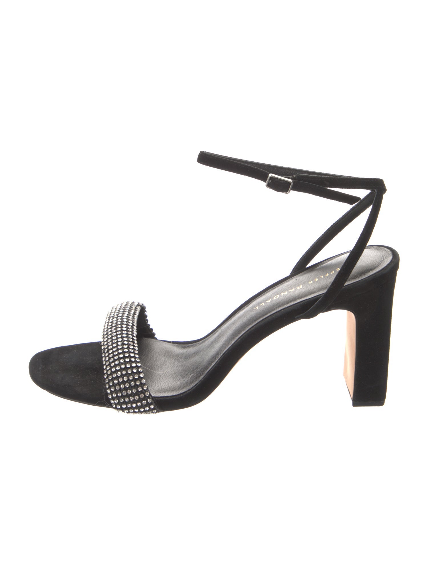 Loeffler Randall Suede Crystal Embellishments Sandals