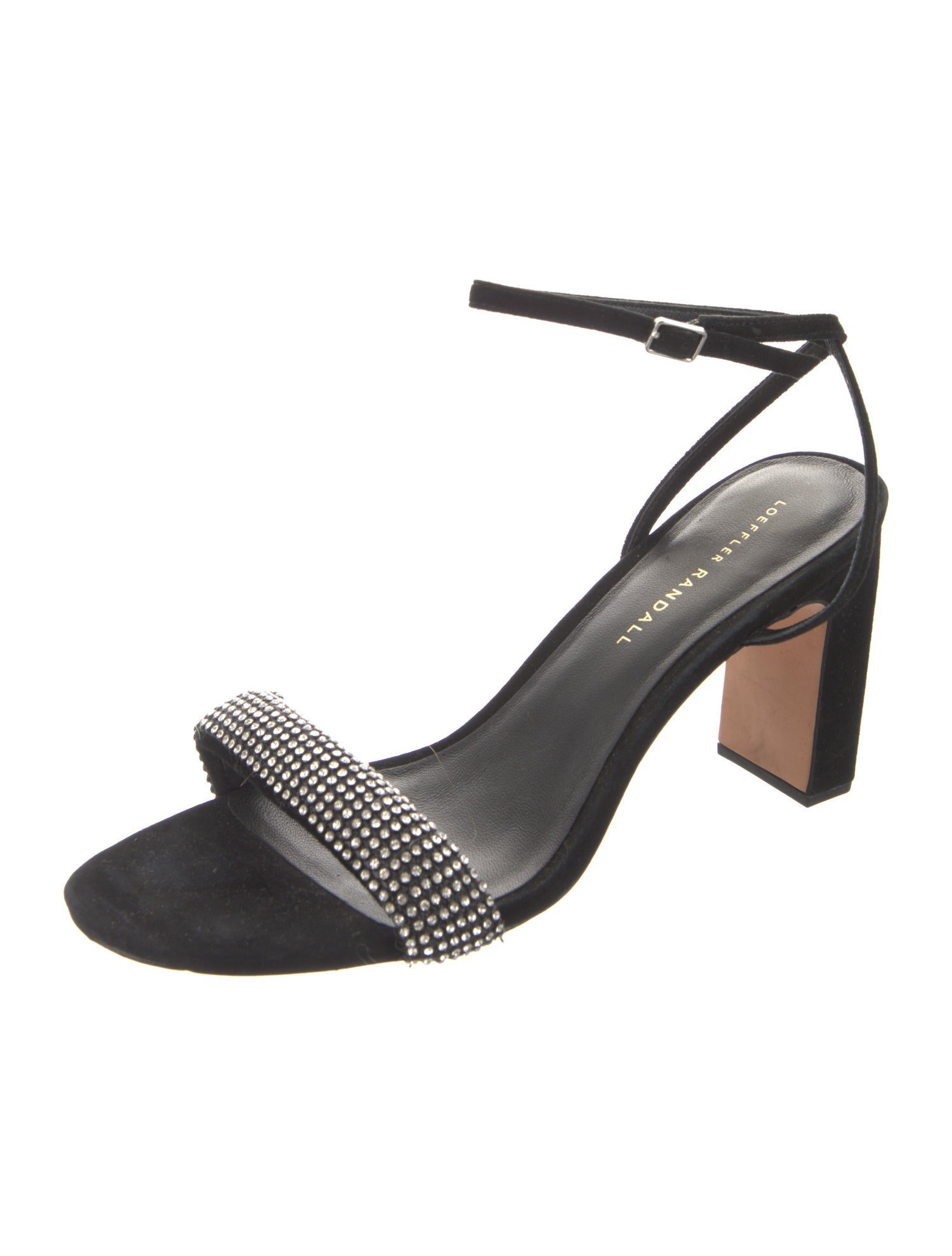 Loeffler Randall Suede Crystal Embellishments Sandals