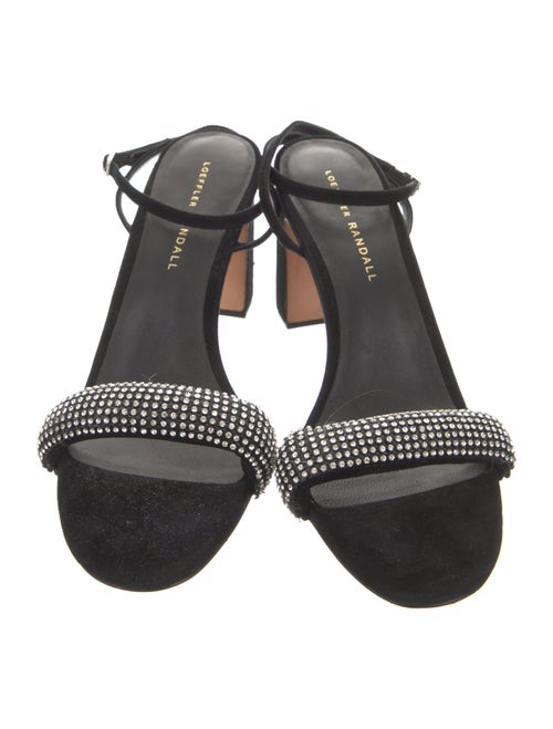 Loeffler Randall Suede Crystal Embellishments Sandals