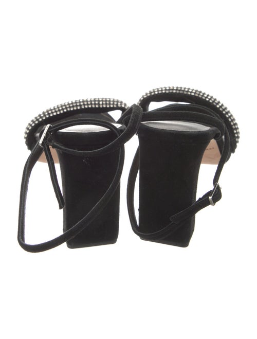 Loeffler Randall Suede Crystal Embellishments Sandals