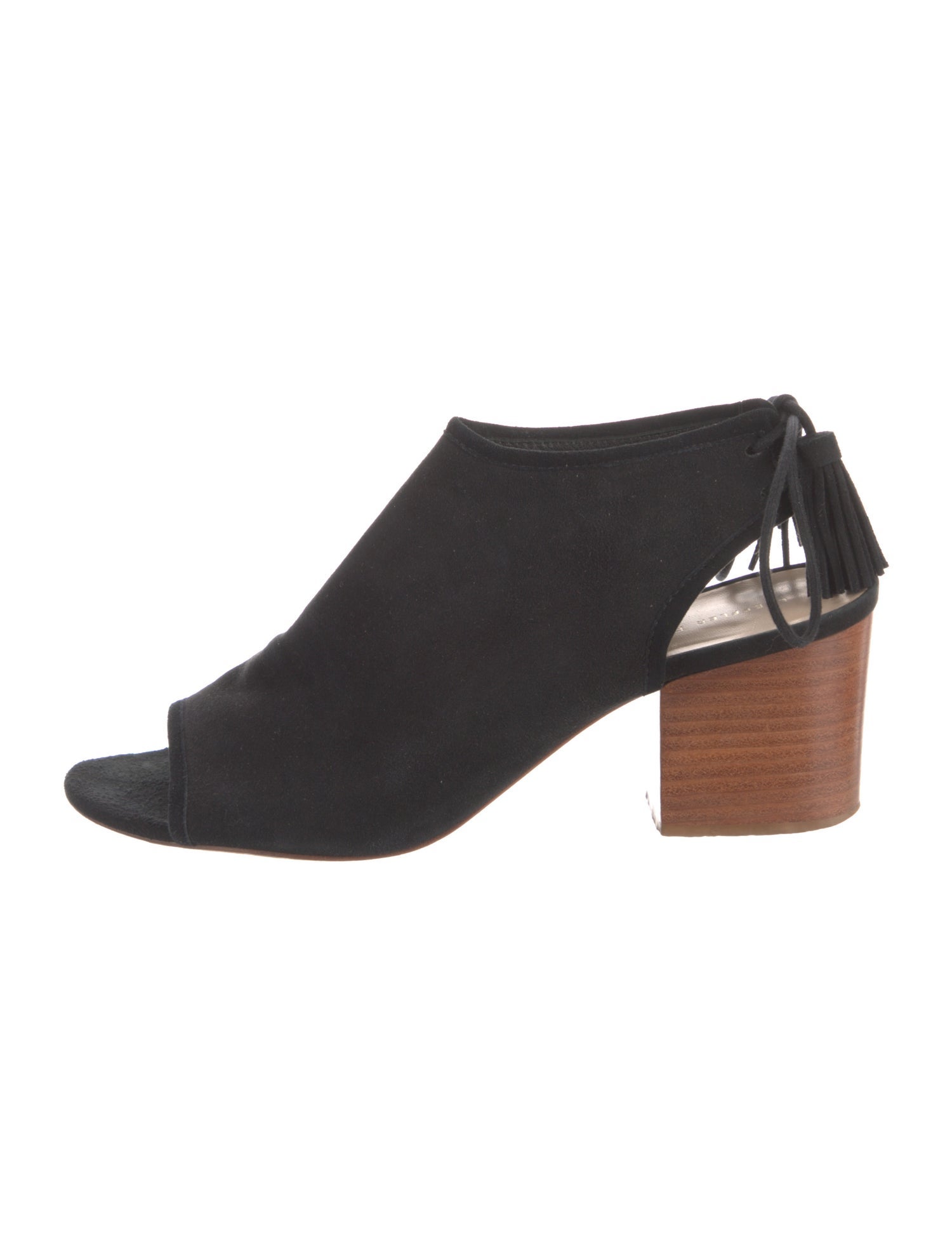 Loeffler Randall Suede Tassel Accents Mules