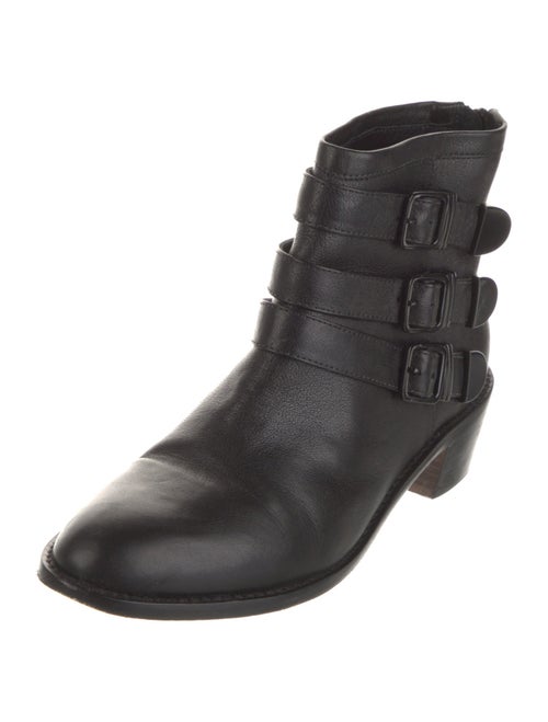 Loeffler Randall Leather Printed Lace-Up Boots