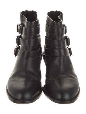 Loeffler Randall Leather Printed Lace-Up Boots