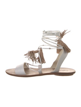 Loeffler Randall Leather Printed Gladiator Sandals