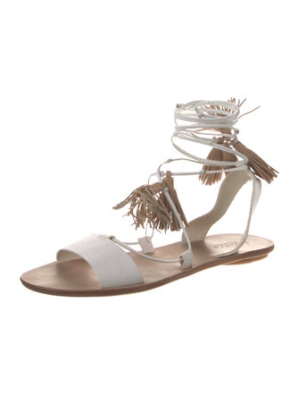 Loeffler Randall Leather Printed Gladiator Sandals