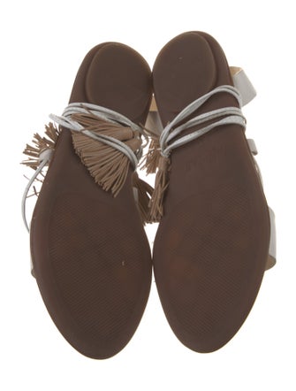 Loeffler Randall Leather Printed Gladiator Sandals