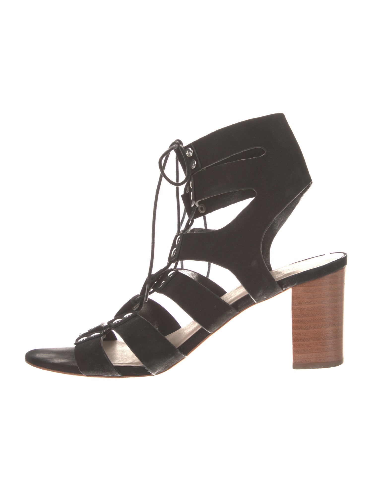 Loeffler Randall Suede Studded Accents Gladiator Sandals