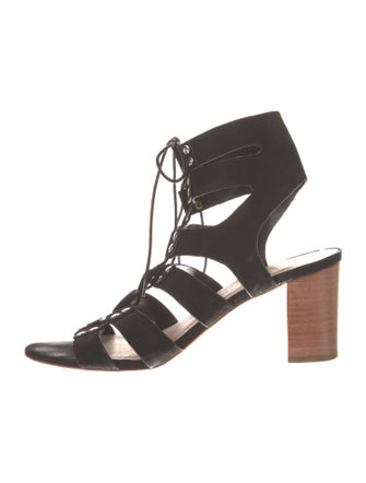 Loeffler Randall Suede Studded Accents Gladiator Sandals