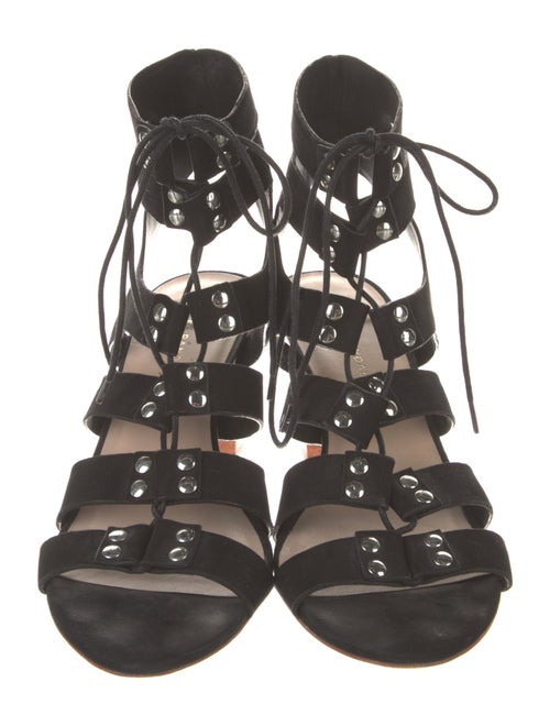 Loeffler Randall Suede Studded Accents Gladiator Sandals