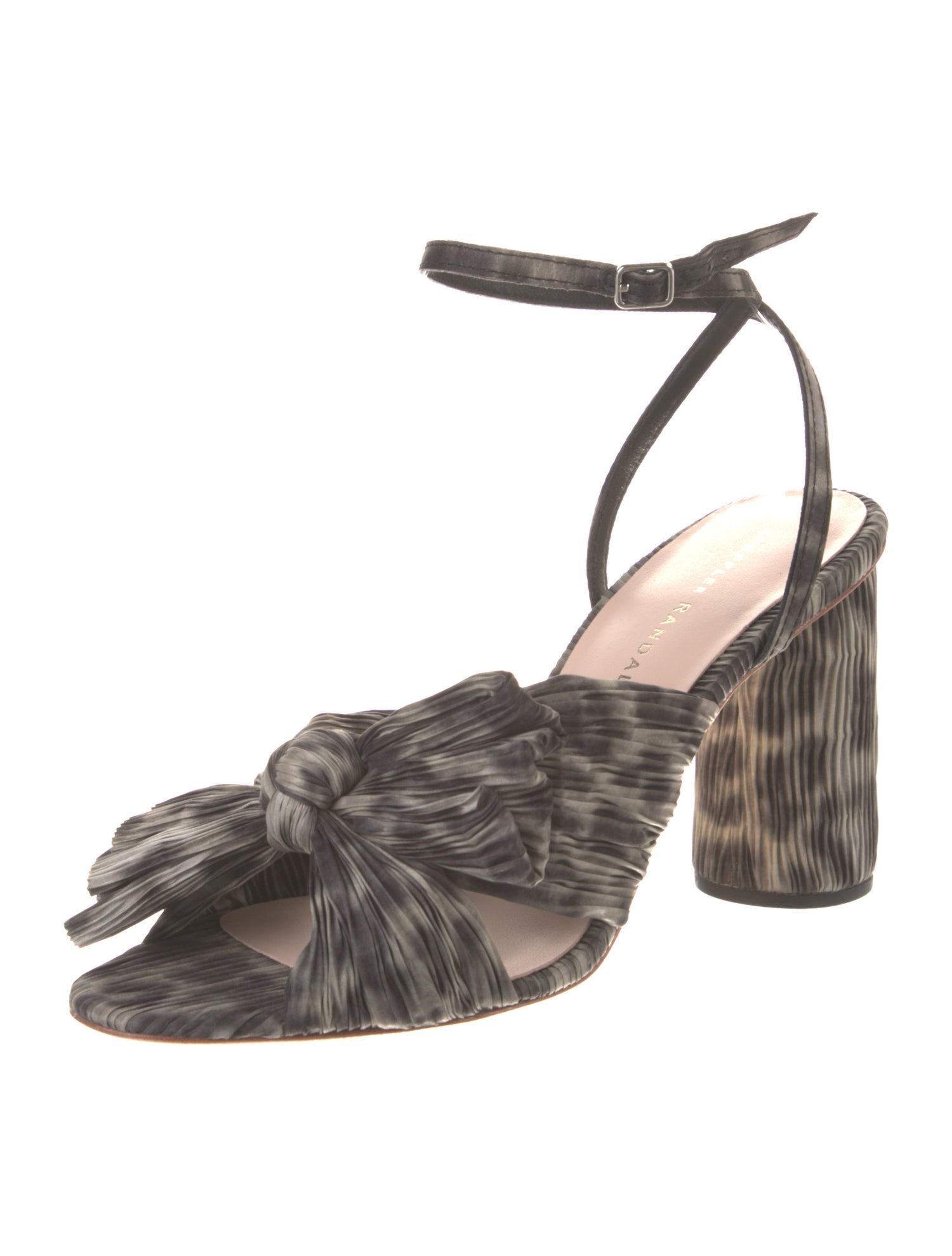 Loeffler Randall Animal Print Bow Accents Sandals w/ Tags