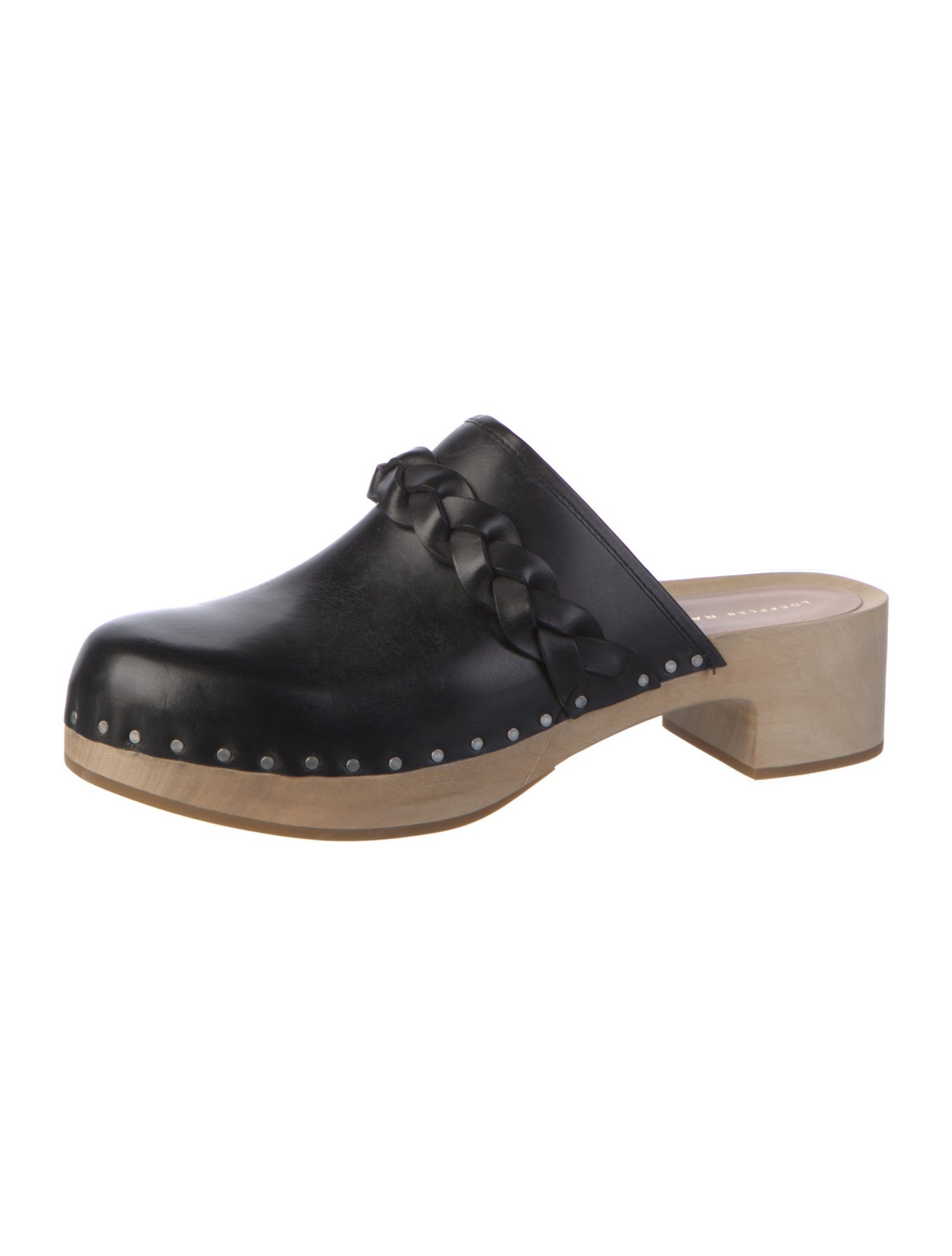 Loeffler Randall Leather Braided Accents Mules