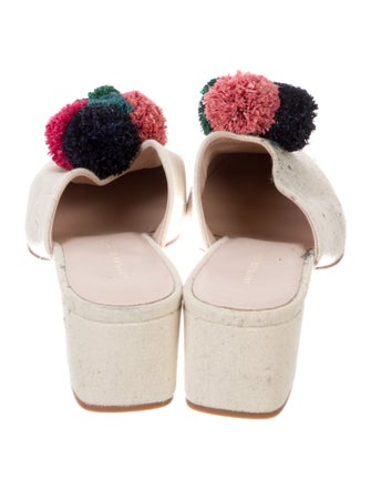 Loeffler Randall Canvas Floral Print Mules