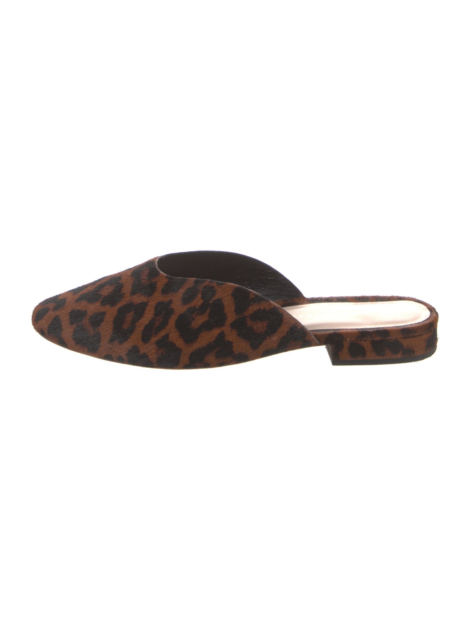 Loeffler Randall Ponyhair Animal Print Mules