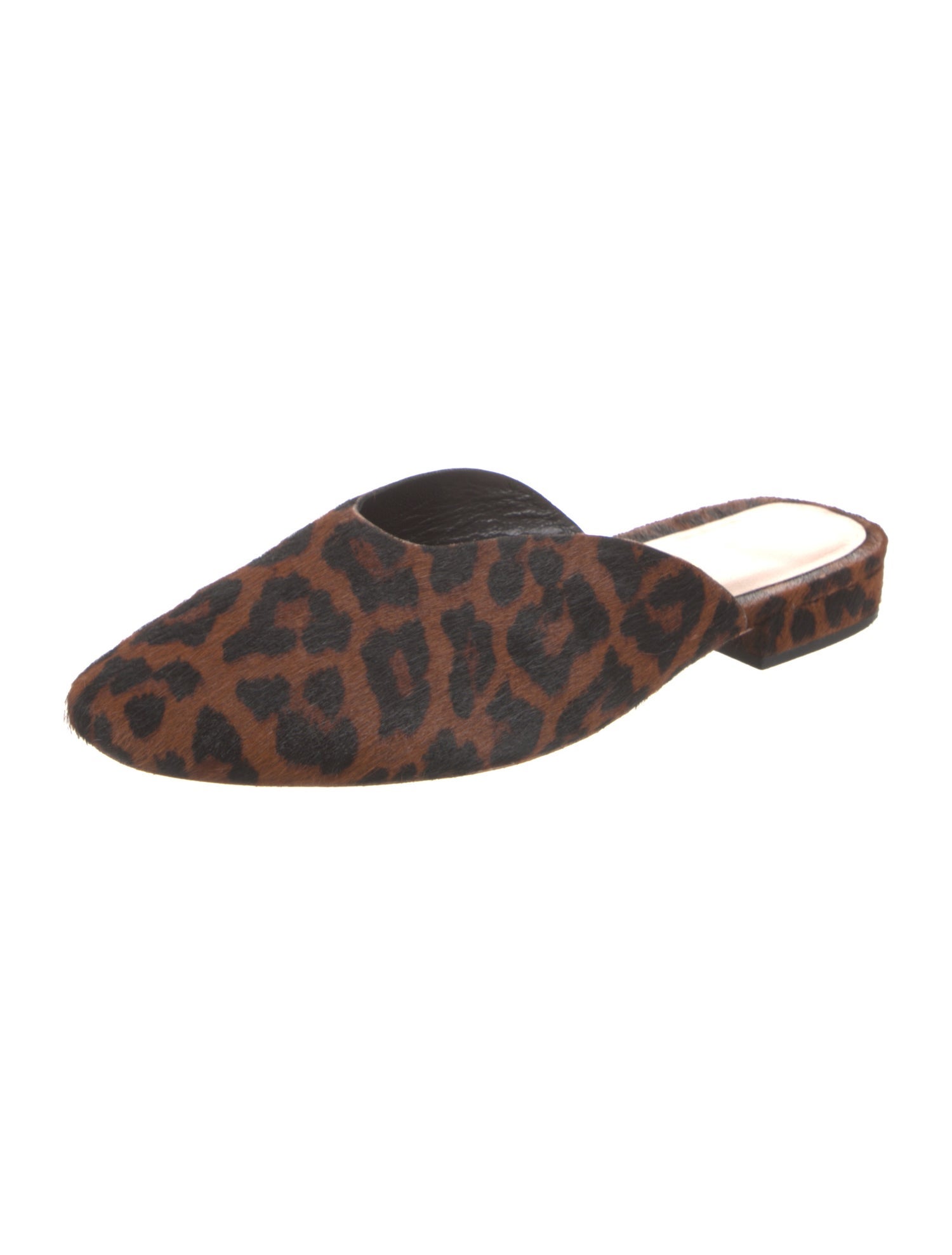 Loeffler Randall Ponyhair Animal Print Mules