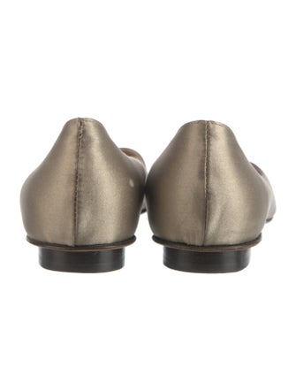 Loeffler Randall Satin Crystal Embellishments Ballet Flats