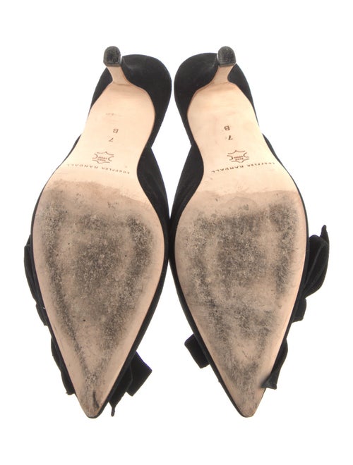 Loeffler Randall Suede Bow Accents Mules