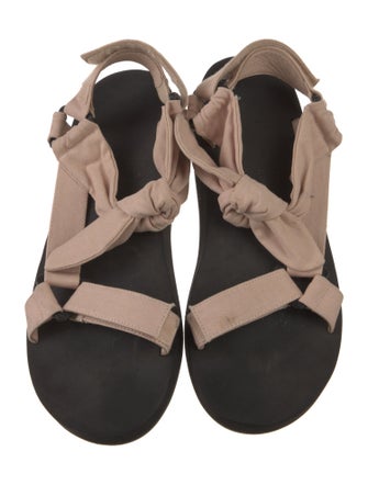 Loeffler Randall Canvas Bow Accents Sandals