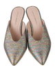 Loeffler Randall Canvas Plaid Print Mules
