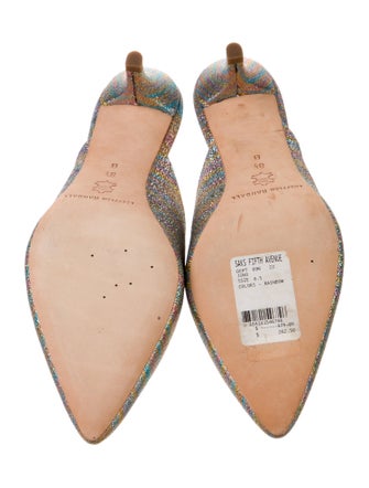 Loeffler Randall Canvas Plaid Print Mules