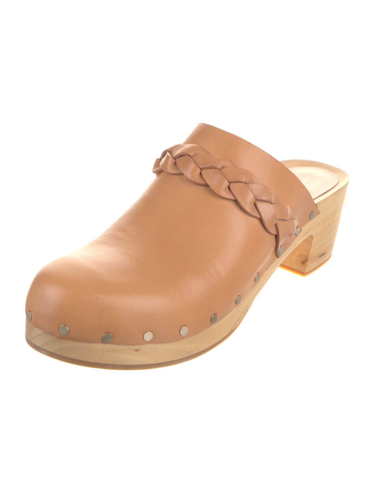 Loeffler Randall Leather Braided Accents Mules